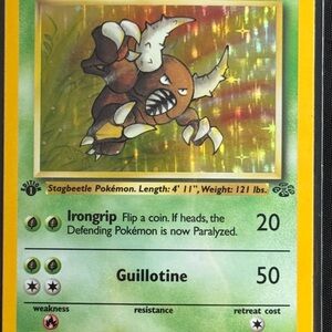 Pinsir 009/064 Holo Rare
Jungle (First Edition) Pokemon TCG